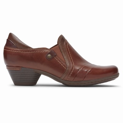 Salto Alto Rockport Cobb Hill Laurel Mulher Marrom PT-46017